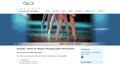 Desktop Screenshot of gregottphysicaltherapy.com